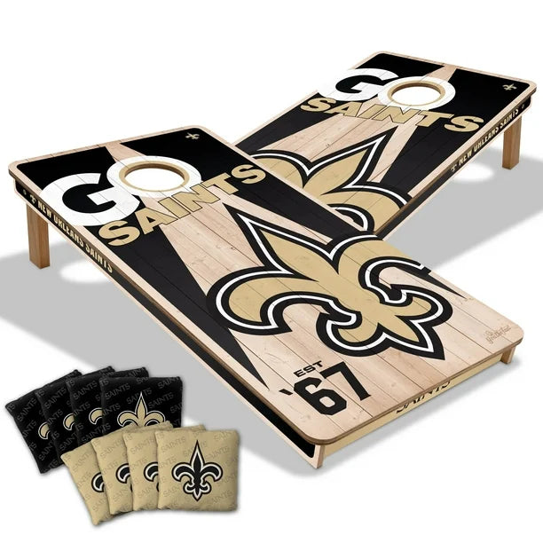New Orleans Saints All Wood Cornhole 2x4 by youthefan