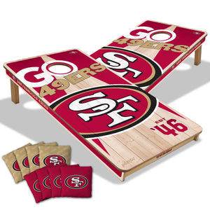San Francisco 49ers All Wood Cornhole 2x4 by youthefan