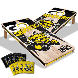 Wichita State Shockers All Wood Cornhole 2x4 by youthefan