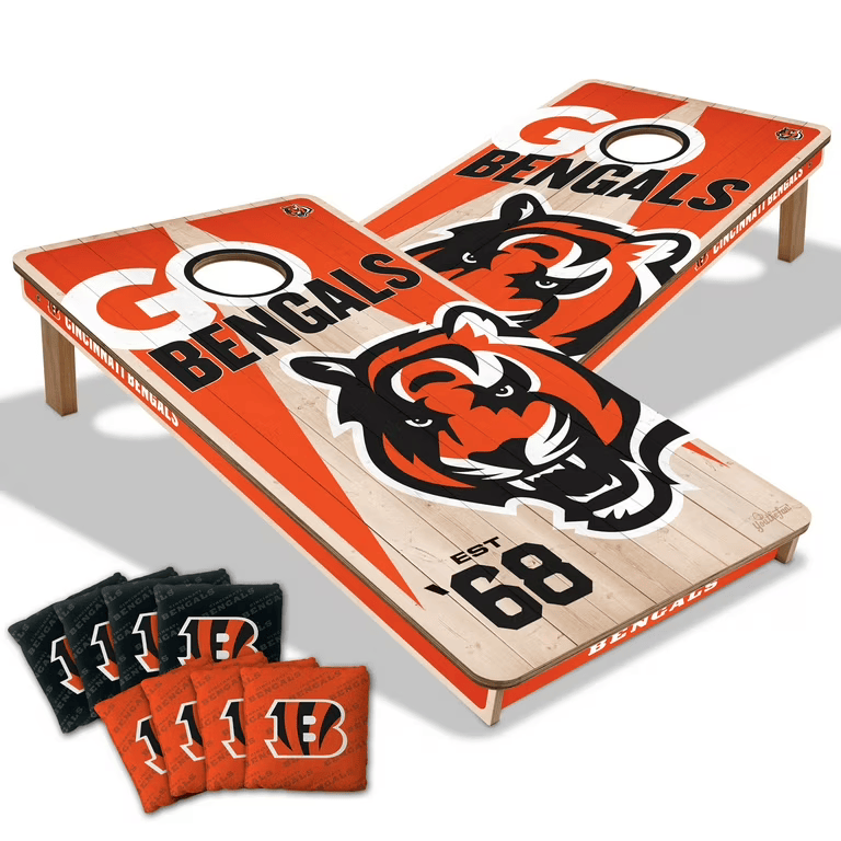 Cincinnati Bengals All Wood Cornhole 2x4 by youthefan