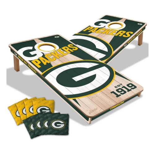 Green Bay Packers All Wood Cornhole 2x4 by youthefan - AtlanticCoastSports