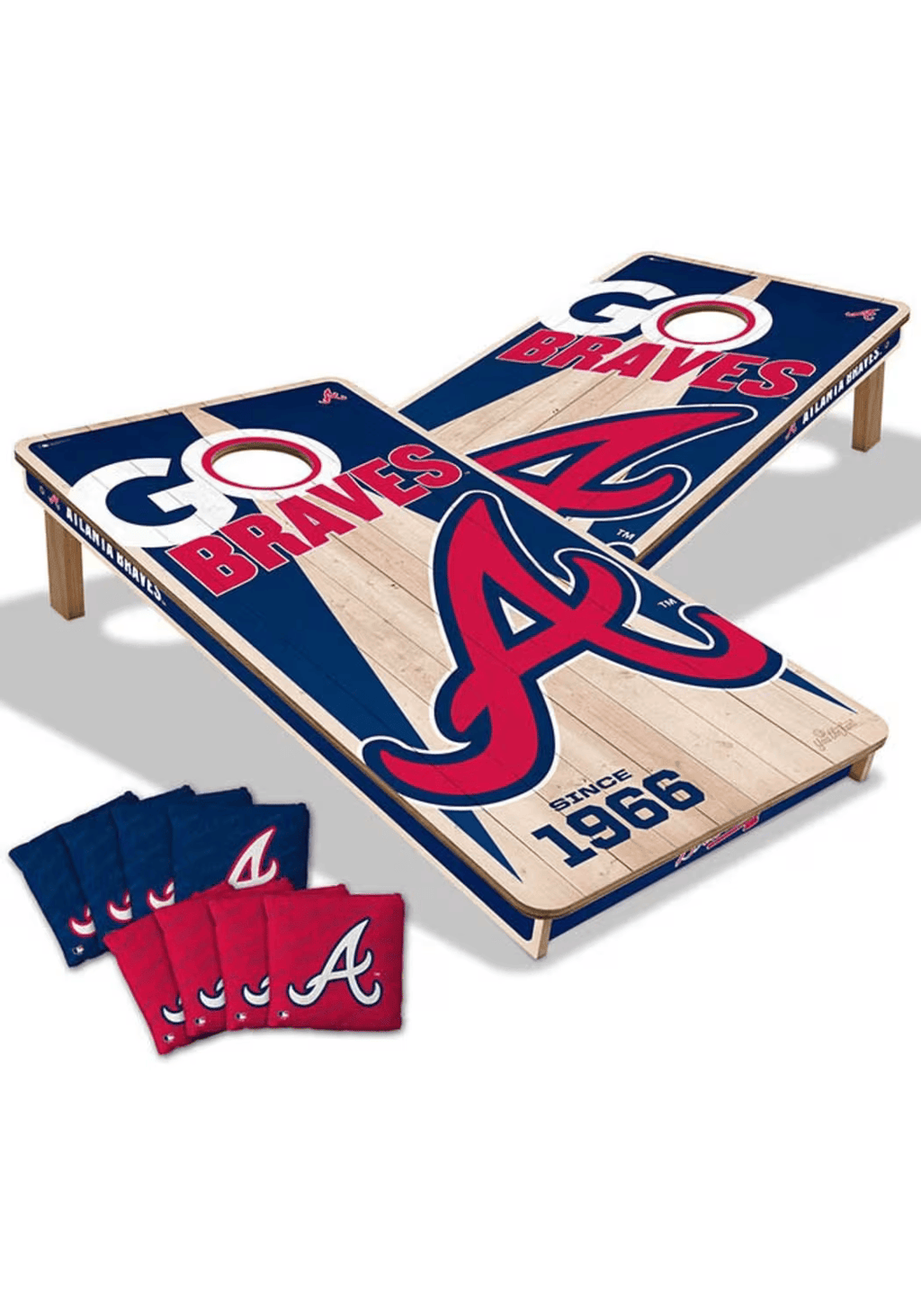 Atlanta Braves All Wood Cornhole 2x4 by youthefan