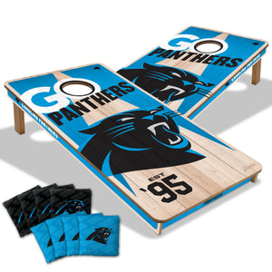 Carolina Panthers All Wood Cornhole 2x4 by youthefan