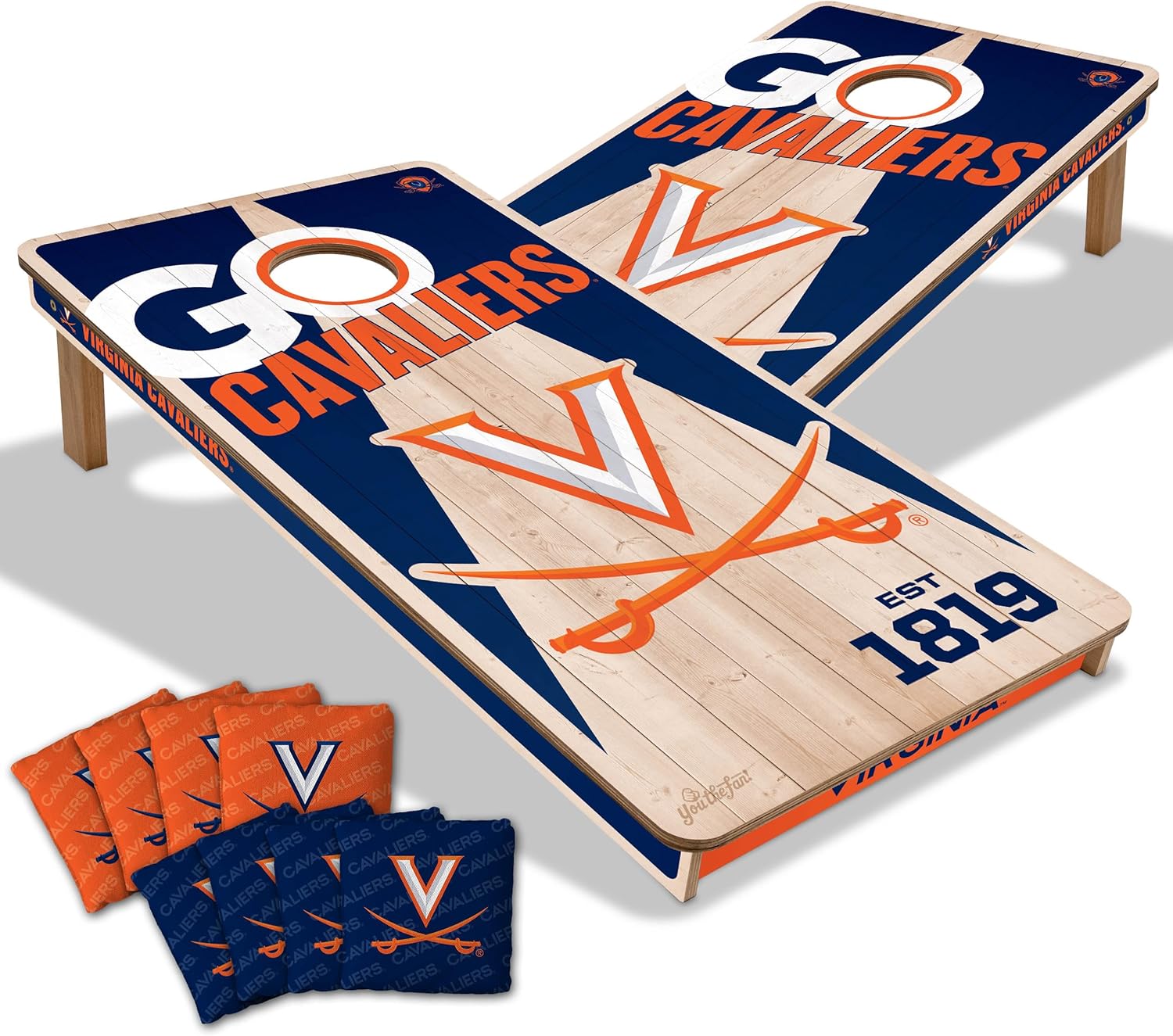 Virginia Cavaliers All Wood Cornhole 2x4 by youthefan