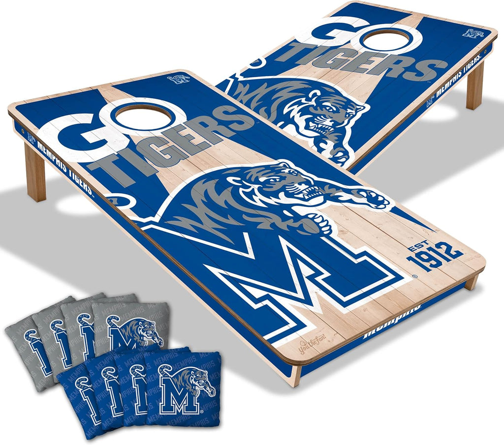 Memphis Tigers All Wood Cornhole 2x4 by youthefan