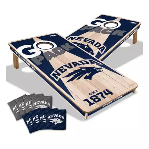 Nevada Wolf Pack All Wood Cornhole 2x4 by youthefan