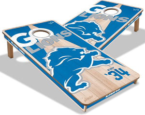 Detroit Lions All Wood Cornhole 2x4 by youthefan