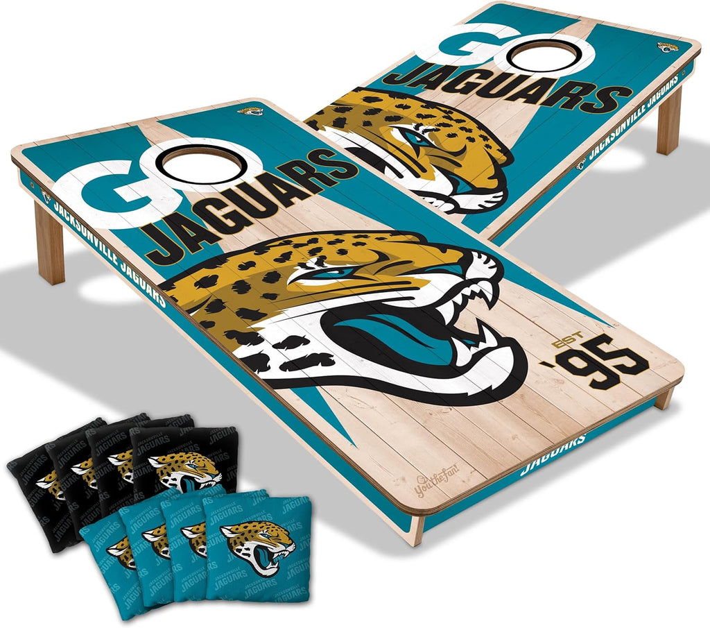 Jacksonville Jaguars All Wood Cornhole 2x4 by youthefan - AtlanticCoastSports