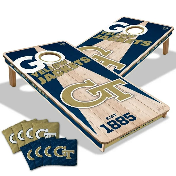 Georgia Tech Yellow Jackets All Wood Cornhole 2x4 by youthefan