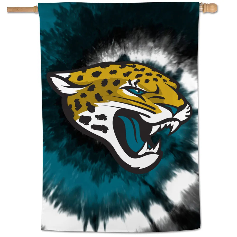 Jacksonville Jaguars Tie Dye Vertical Flag 28" x 40"