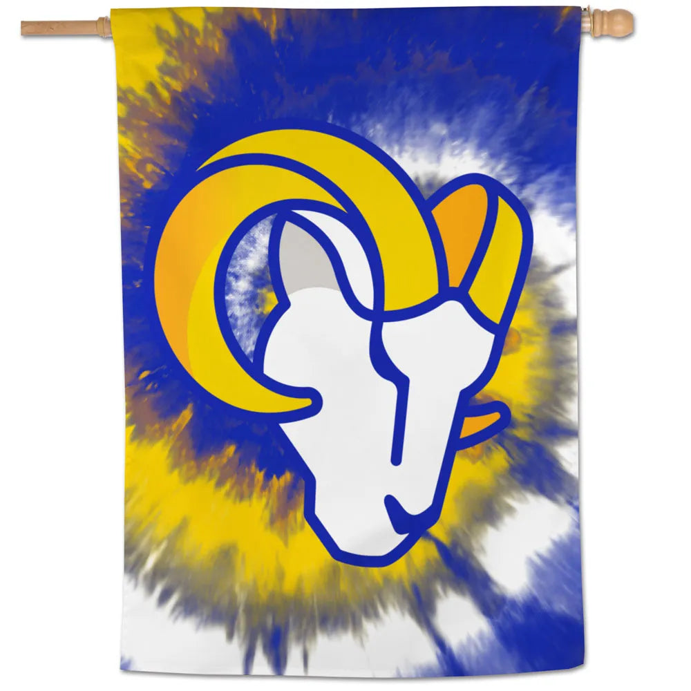 Los Angeles Rams Tie Dye Vertical Flag 28" x 40"