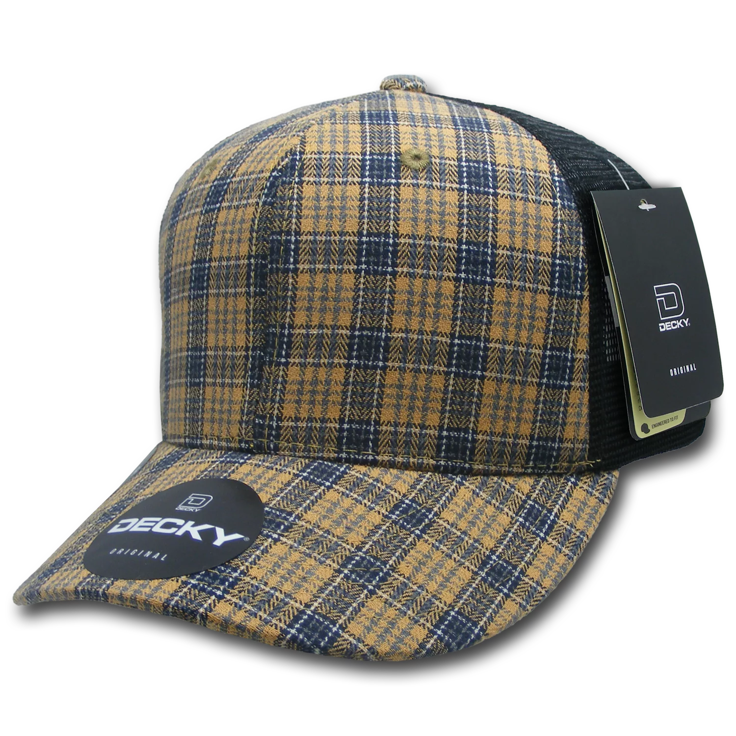 Decky Headwear 6018 in Plaid Patterns (Embroidered with Your Logo)