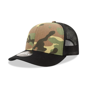 Decky Headwear 1054 in Camouflage Print and Tri-Colors