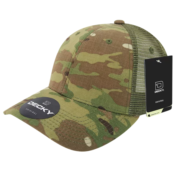 Decky Headwear 6306 in Camouflage and Tri-Colors (Embroidered with Your Logo)