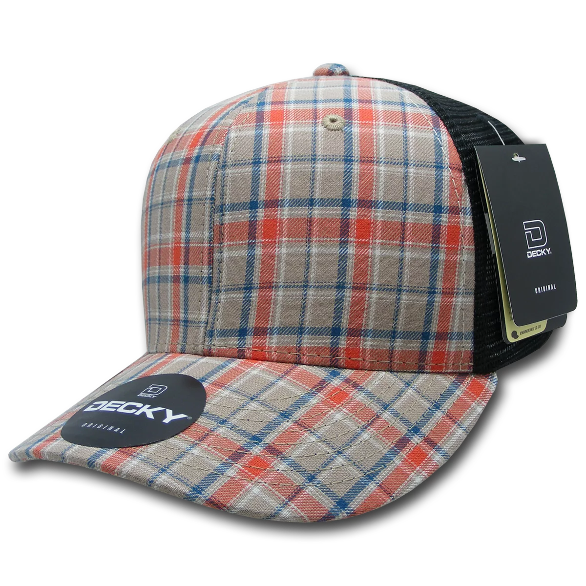 Decky Headwear 6018 in Plaid Patterns (Embroidered with Your Logo)