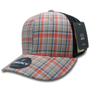 Decky Headwear 6018 in Plaid Patterns (Embroidered with Your Logo)