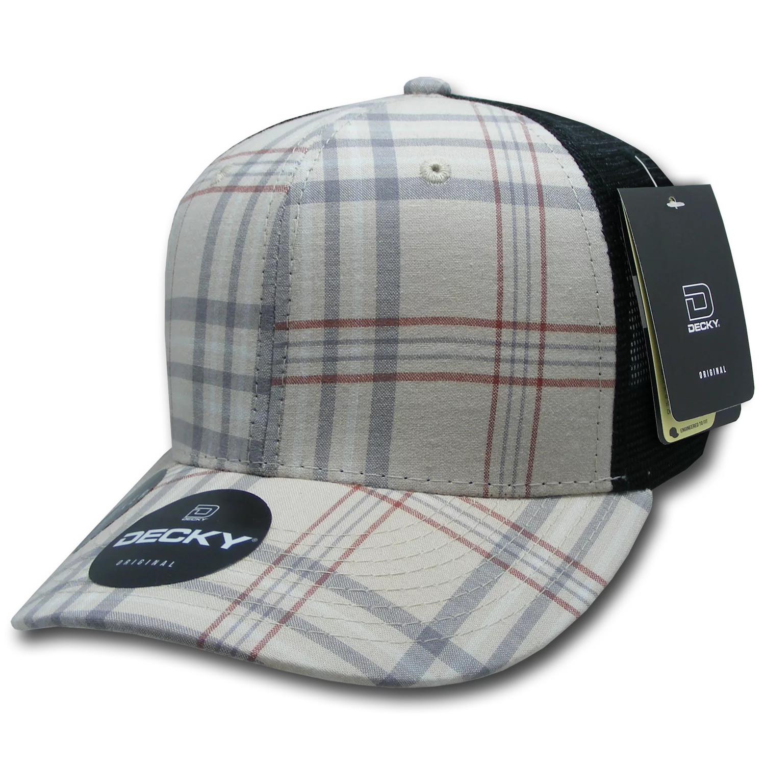 Decky Headwear 6018 in Plaid Patterns (Embroidered with Your Logo)