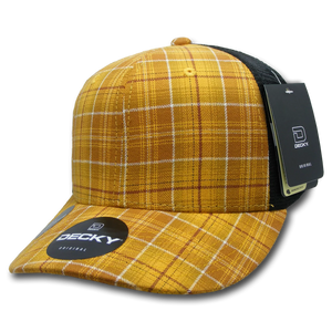 Decky Headwear 6018 in Plaid Patterns (Embroidered with Your Logo)