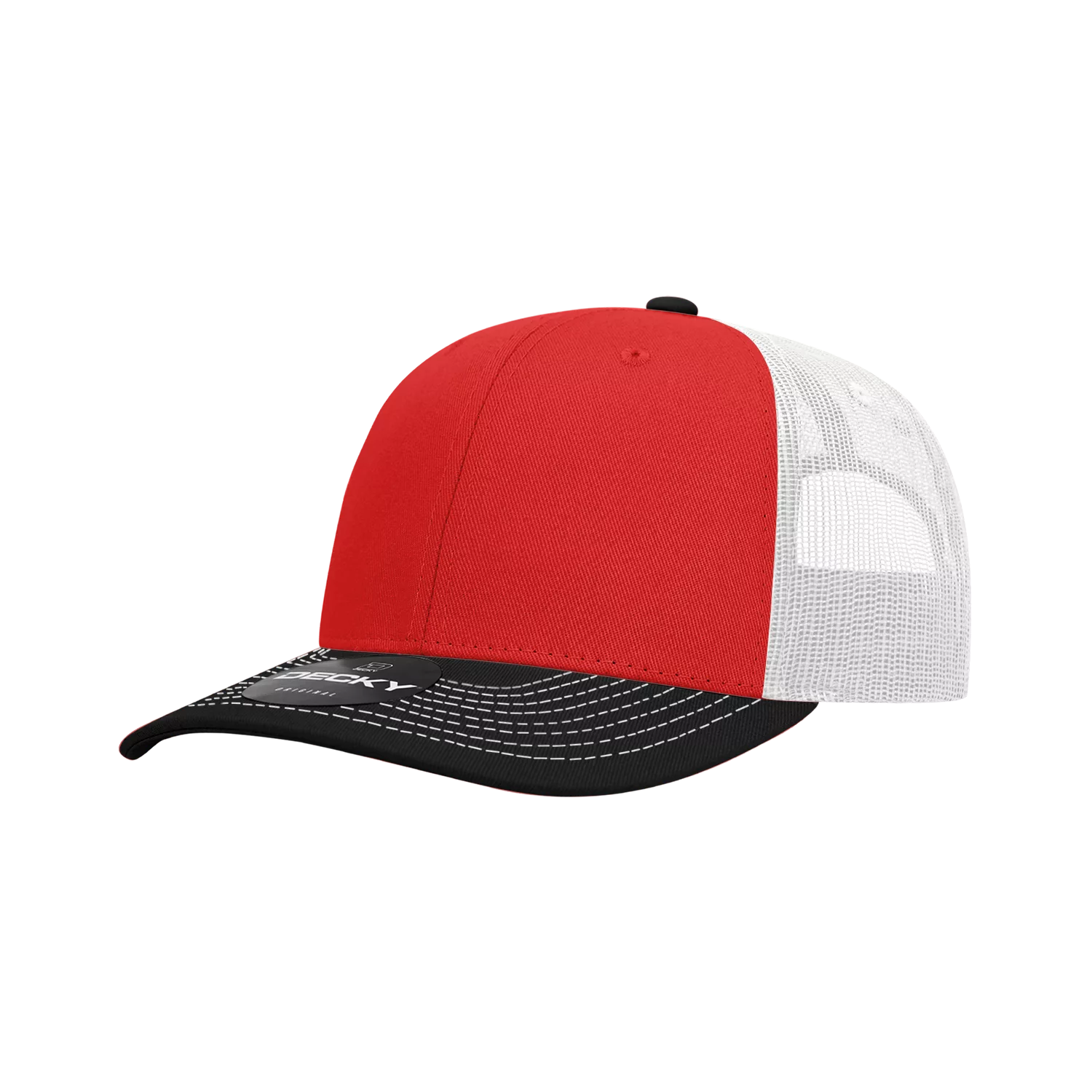 Decky Headwear 6031 in Tri-Colors (Embroidered with Your Logo)