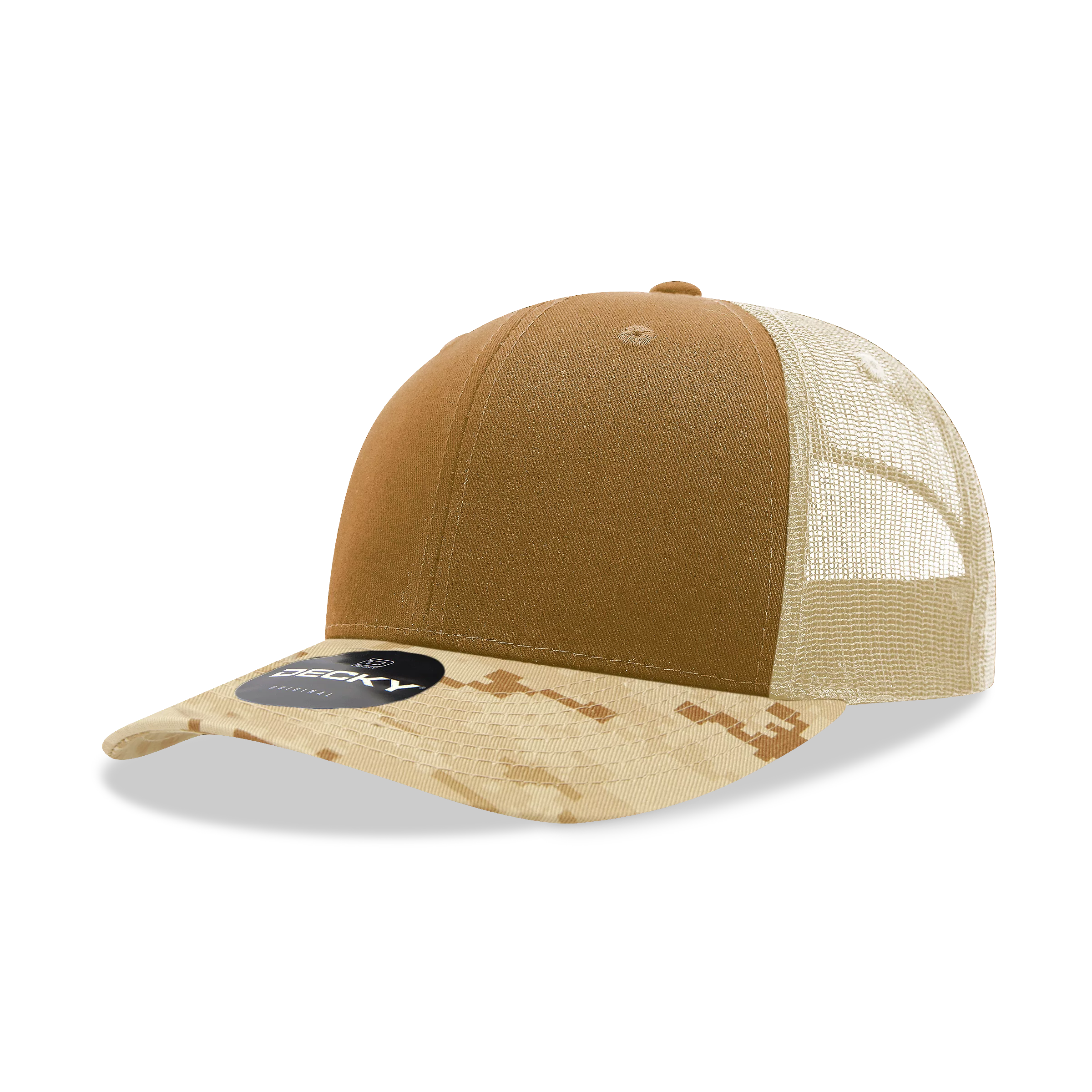 Decky Headwear 1054 in Camouflage Print and Tri-Colors