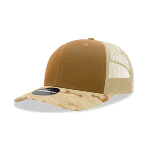 Decky Headwear 1054 in Camouflage Print and Tri-Colors