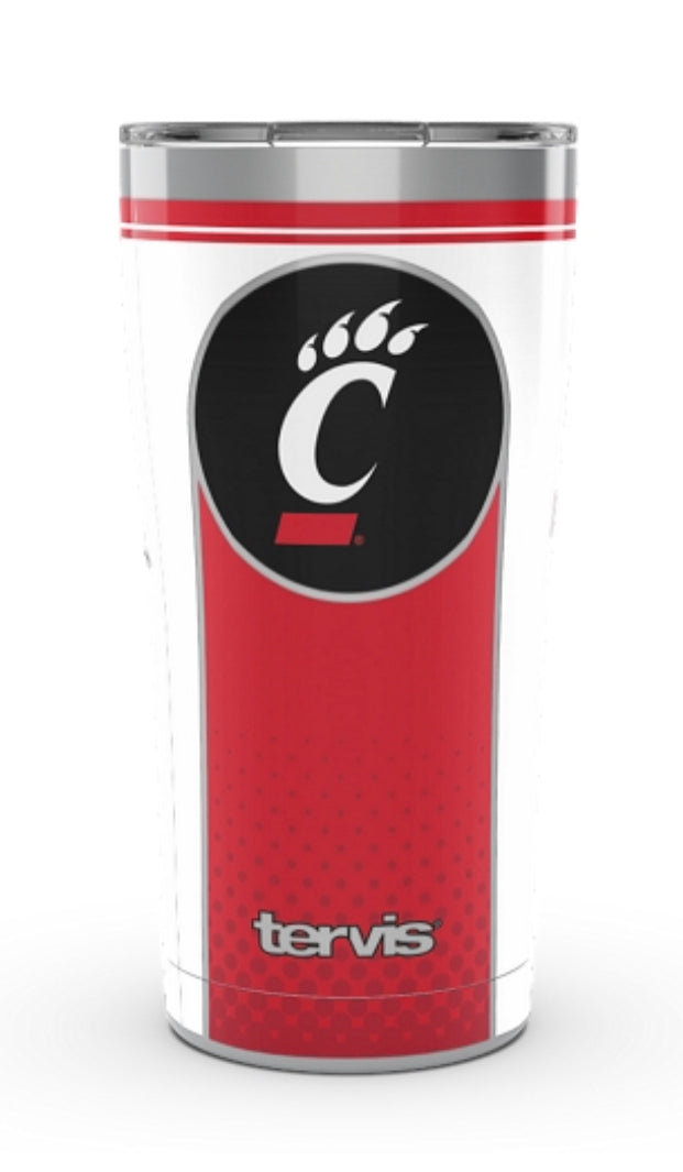 Cincinnati Bearcats Tervis stainless Steel With Hammer Lid - AtlanticCoastSports