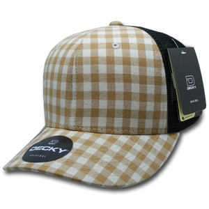 Decky Headwear 6018 in Plaid Patterns (Embroidered with Your Logo)