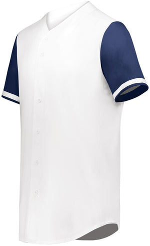 Cutter+ Full Button Baseball Jersey (Light colors, Printed with your logo) - AtlanticCoastSports