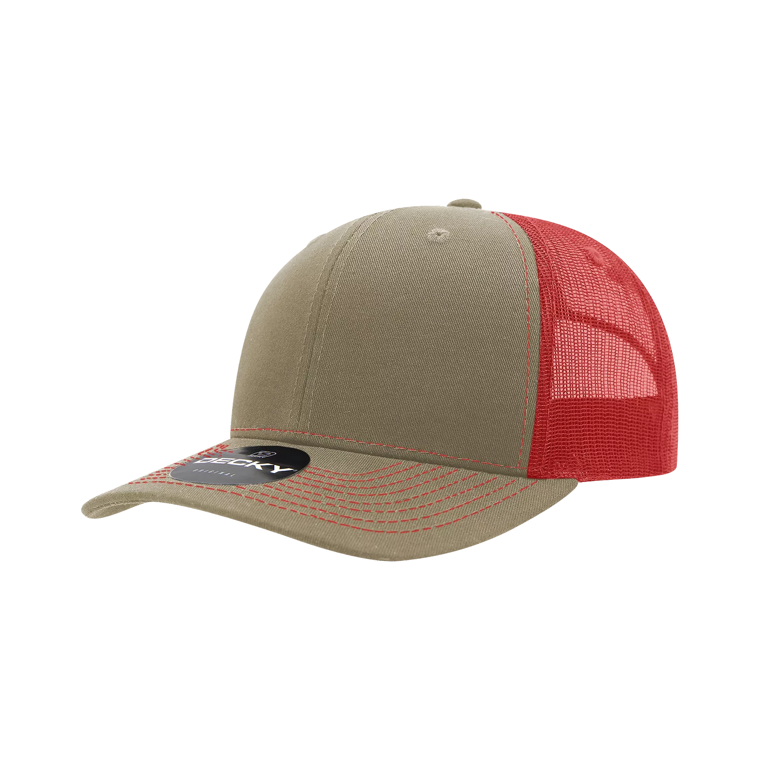 Decky Headwear 6031 in Tri-Colors (Embroidered with Your Logo)