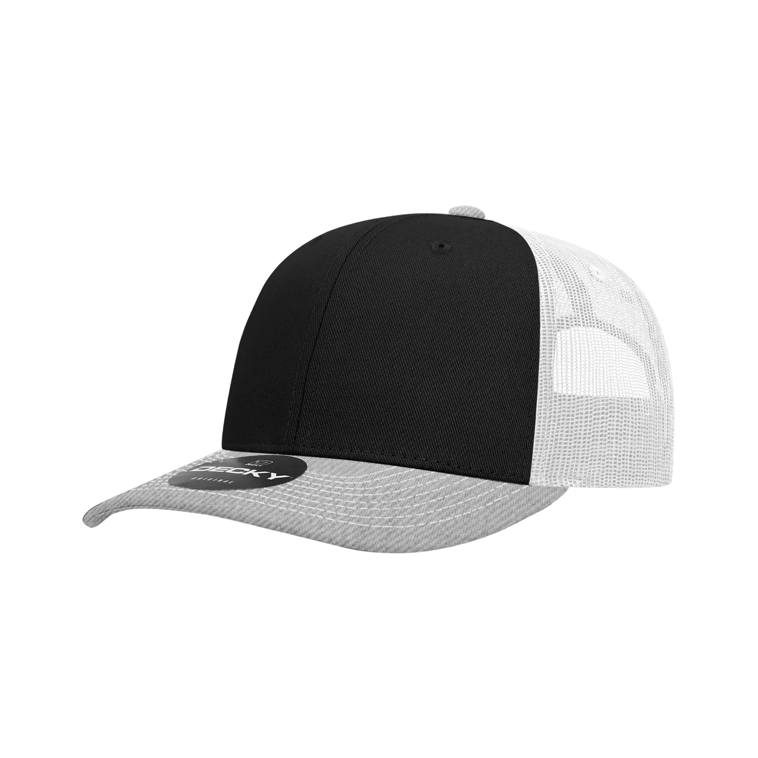 Decky Headwear 6031 in Tri-Colors (Embroidered with Your Logo)