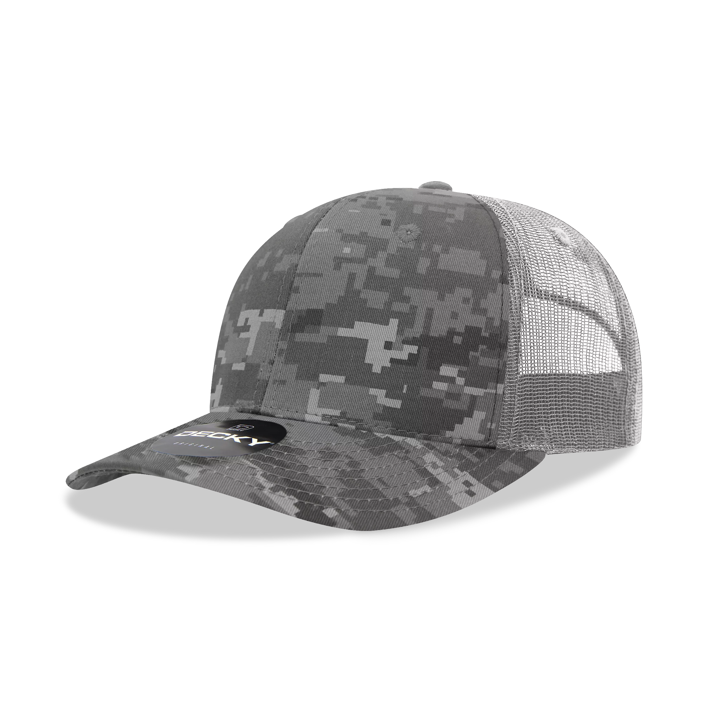 Decky Headwear 1054 in Camouflage Print and Tri-Colors