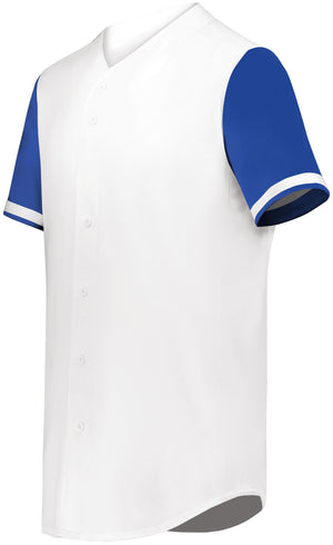 Cutter+ Full Button Baseball Jersey (Light colors, Printed with your logo) - AtlanticCoastSports