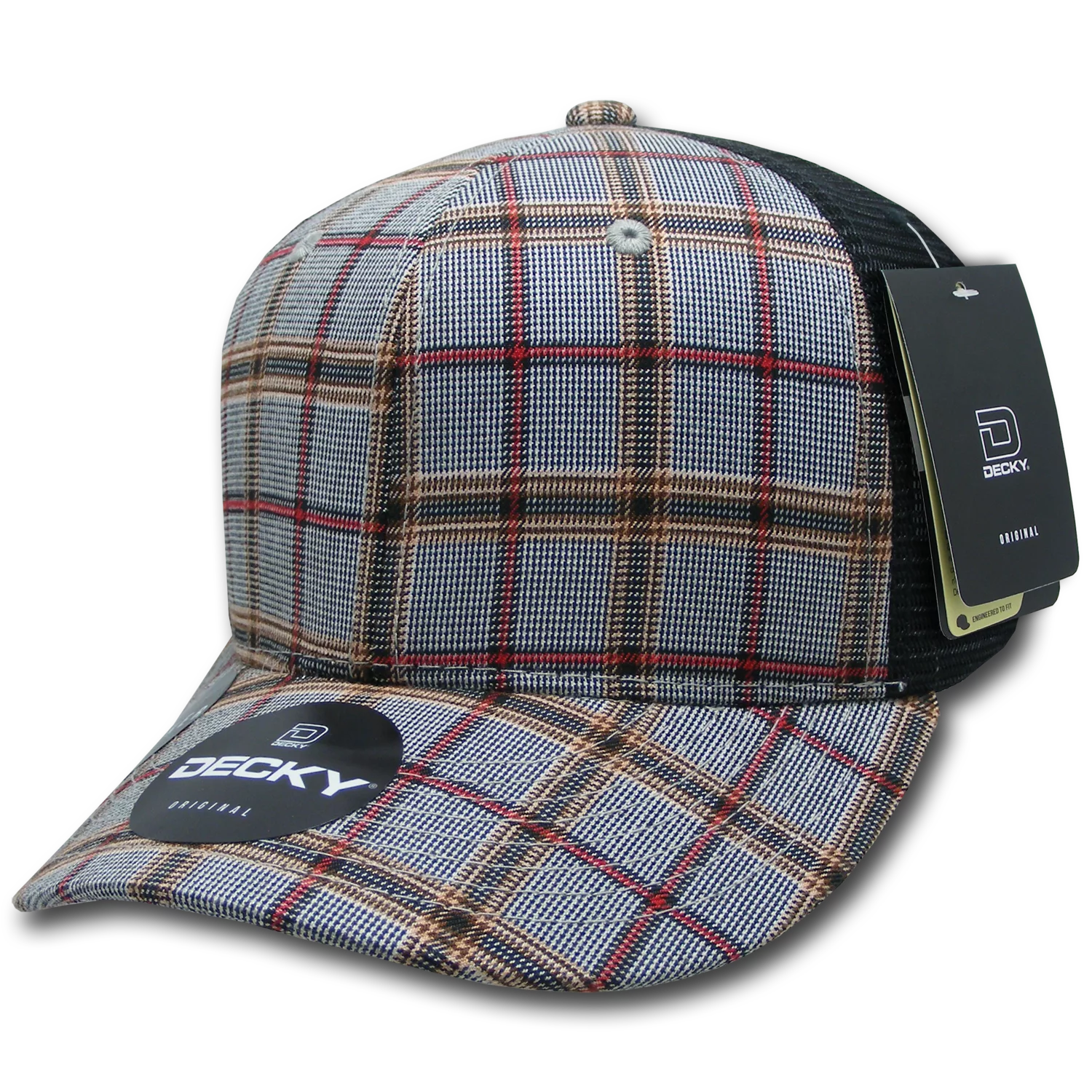 Decky Headwear 6018 in Plaid Patterns (Embroidered with Your Logo)
