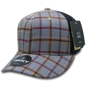 Decky Headwear 6018 in Plaid Patterns (Embroidered with Your Logo)