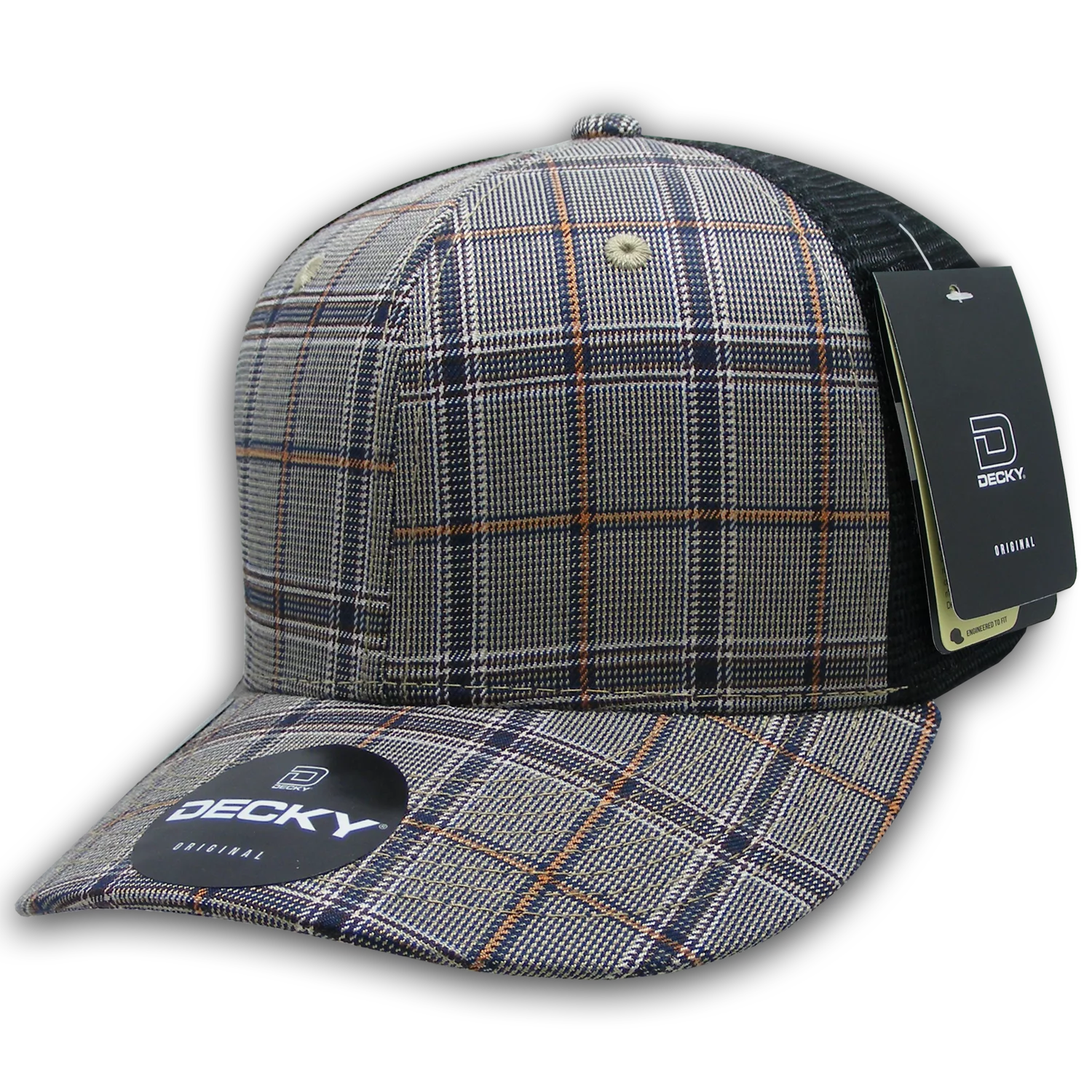 Decky Headwear 6018 in Plaid Patterns (Embroidered with Your Logo)