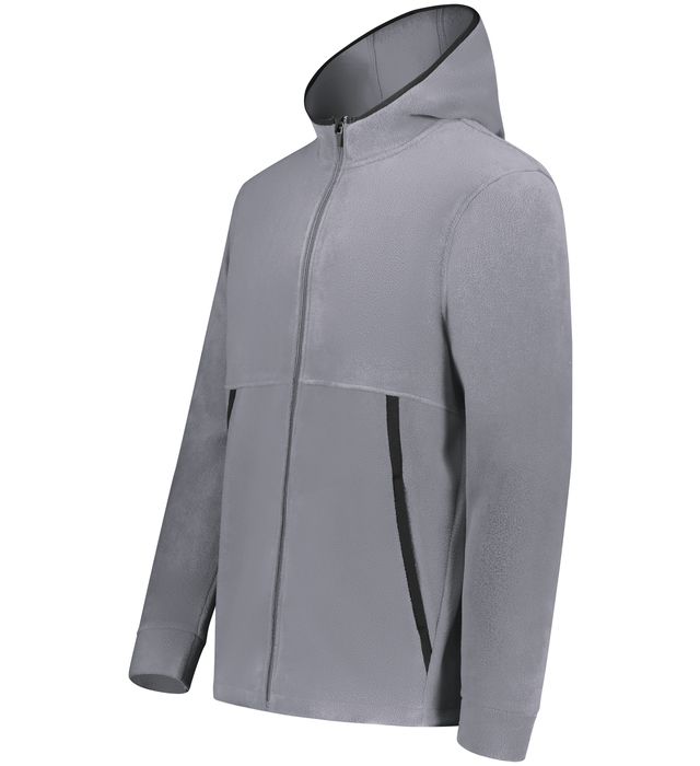 Augusta Eco Revive™ Polar Fleece Hooded Full-Zip Jacket 6858 Embroidered with Your Logo - AtlanticCoastSports