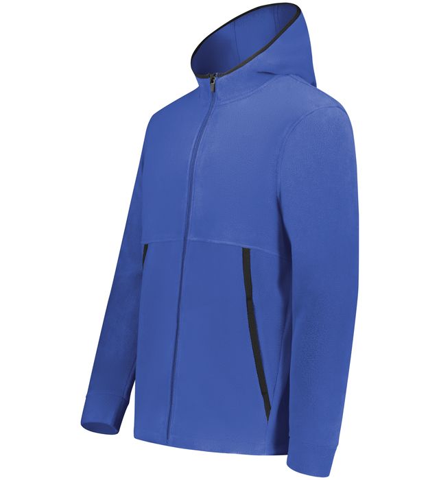 Augusta Eco Revive™ Polar Fleece Hooded Full-Zip Jacket 6858 Embroidered with Your Logo - AtlanticCoastSports