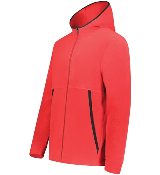 Augusta Sportswear YOUTH Eco Revive™ Polar Fleece Hooded Full-Zip Jacket - AtlanticCoastSports