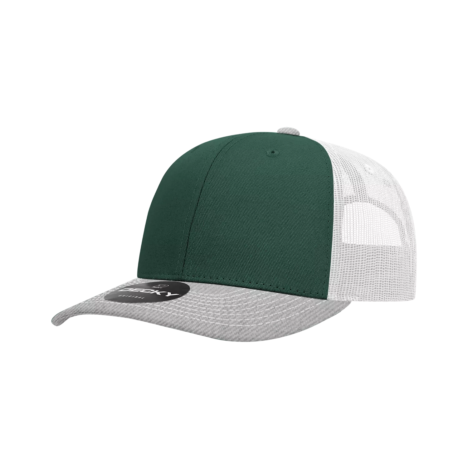 Decky Headwear 6031 in Tri-Colors (Embroidered with Your Logo)