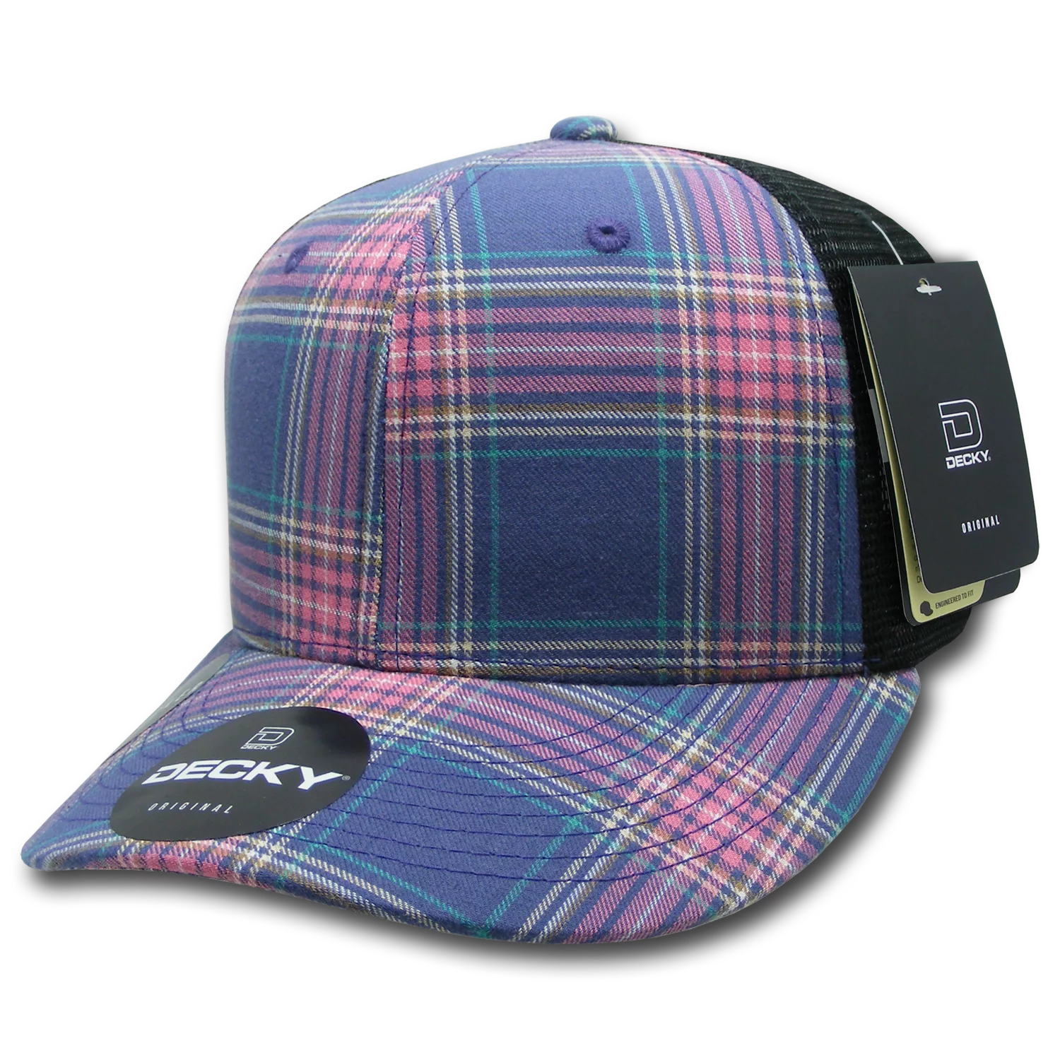 Decky Headwear 6018 in Plaid Patterns (Embroidered with Your Logo)