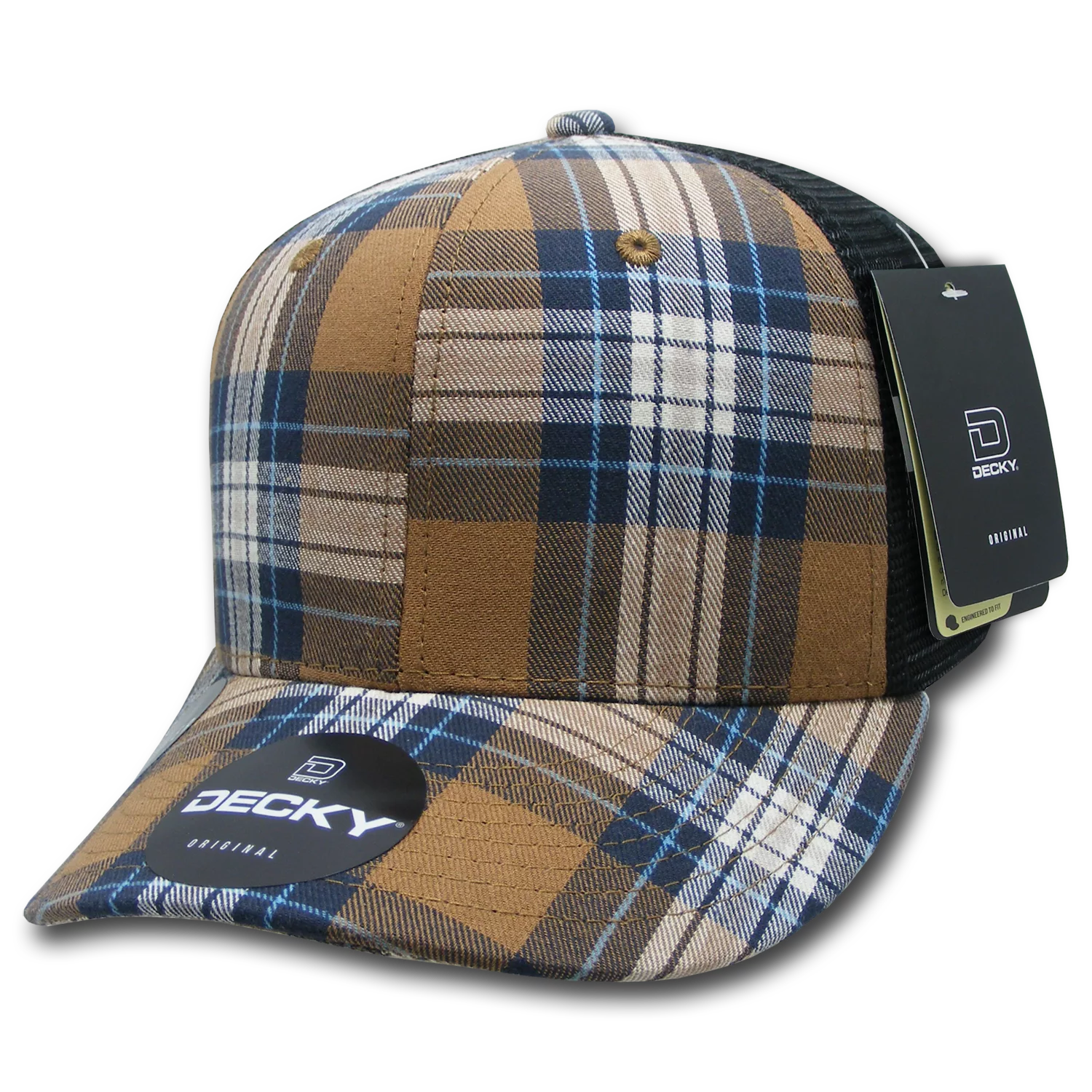 Decky Headwear 6018 in Plaid Patterns (Embroidered with Your Logo)