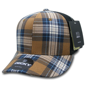 Decky Headwear 6018 in Plaid Patterns (Embroidered with Your Logo)