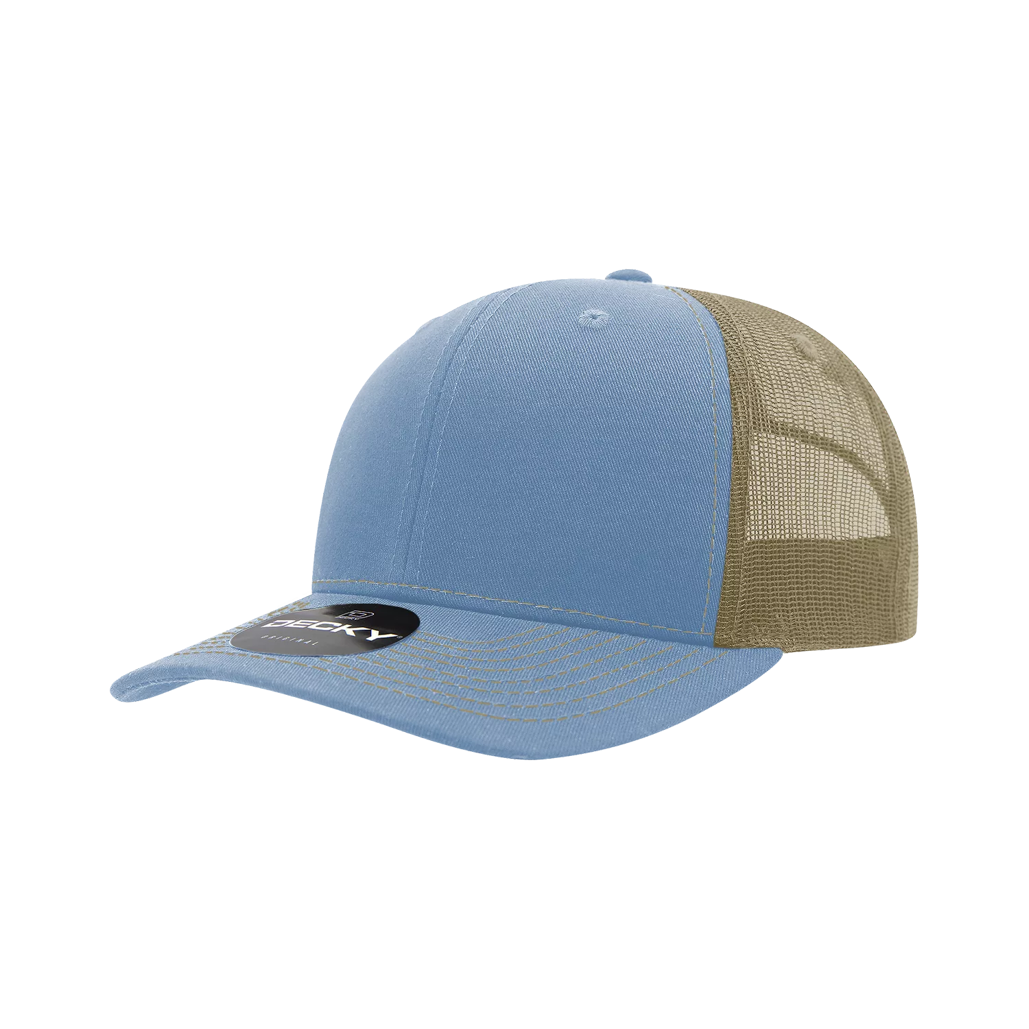 Decky Headwear 6031 in Tri-Colors (Embroidered with Your Logo)