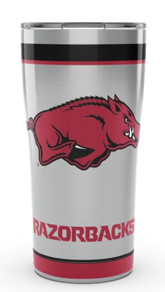 Arkansas Razorbacks Tervis Stainless Steel With Hammer Lid - AtlanticCoastSports