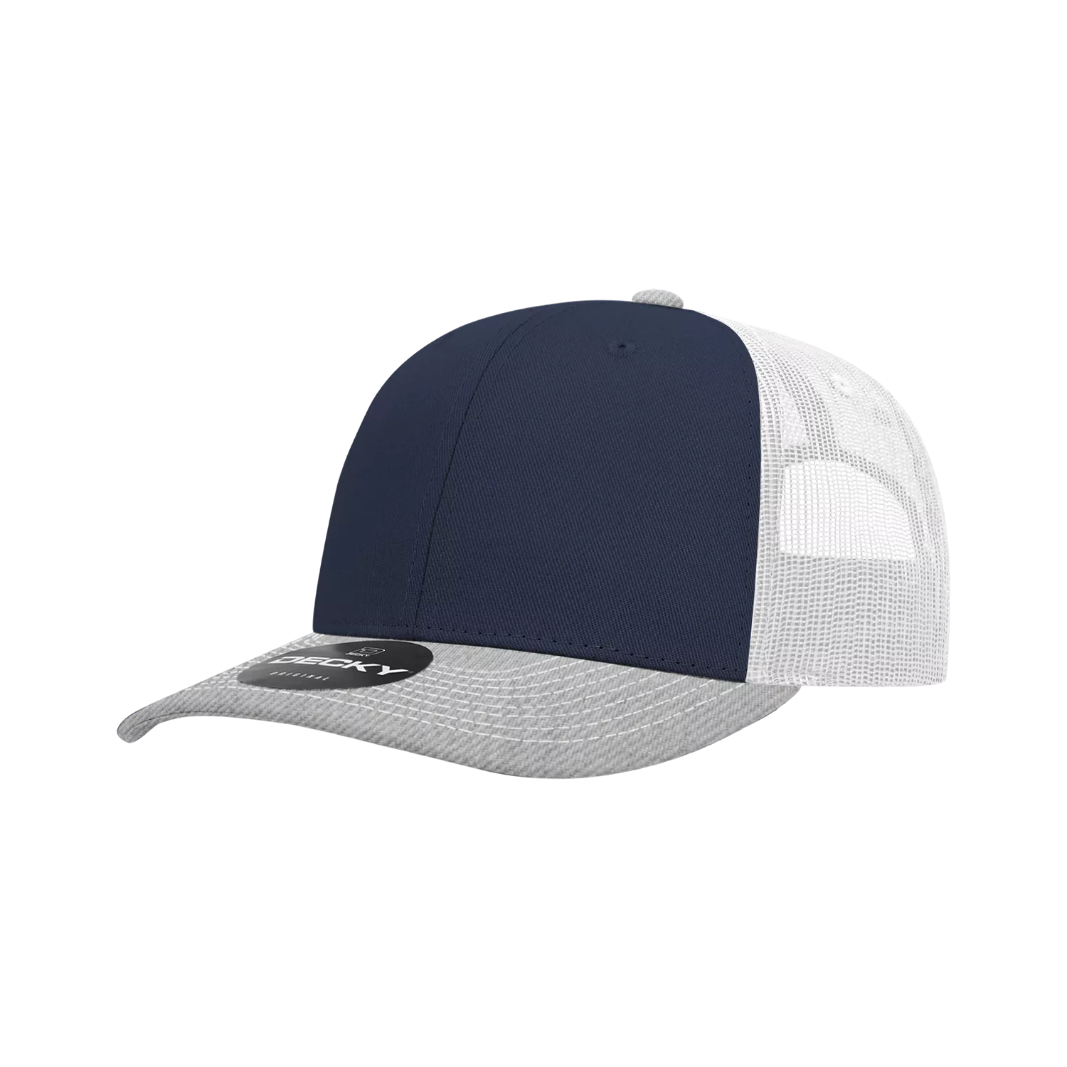 Decky Headwear 6031 in Tri-Colors (Embroidered with Your Logo)