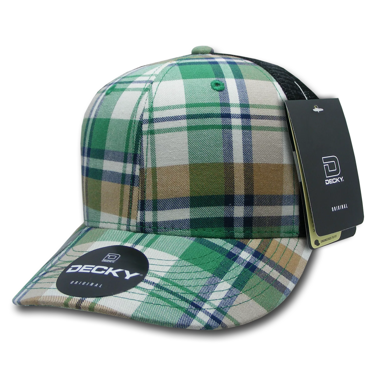 Decky Headwear 6018 in Plaid Patterns (Embroidered with Your Logo)