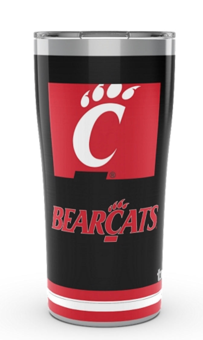 Cincinnati Bearcats Tervis stainless Steel With Hammer Lid - AtlanticCoastSports
