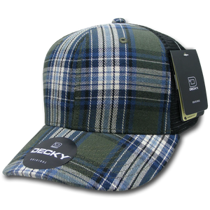 Decky Headwear 6018 in Plaid Patterns (Embroidered with Your Logo)