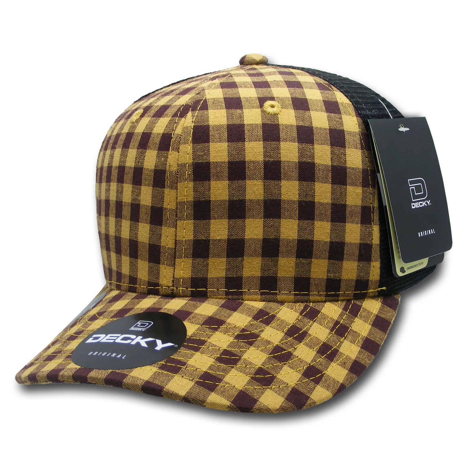 Decky Headwear 6018 in Plaid Patterns (Embroidered with Your Logo)