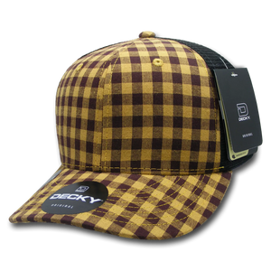 Decky Headwear 6018 in Plaid Patterns (Embroidered with Your Logo)